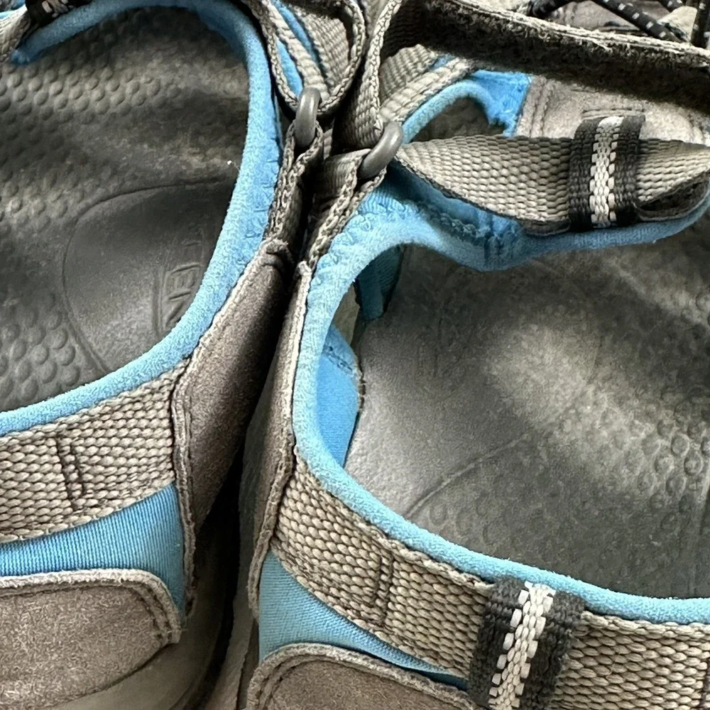 Keen Newport H2 Men's‎ 6 Grey Blue Hiking Closed Toe Water Sandals Shoes